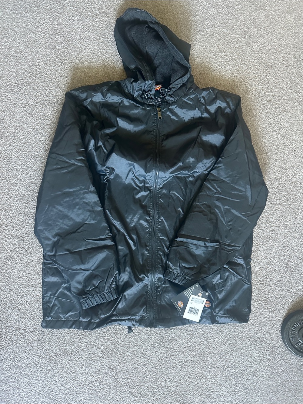 Dickies Charcoal Hooded Windbreaker Jacket